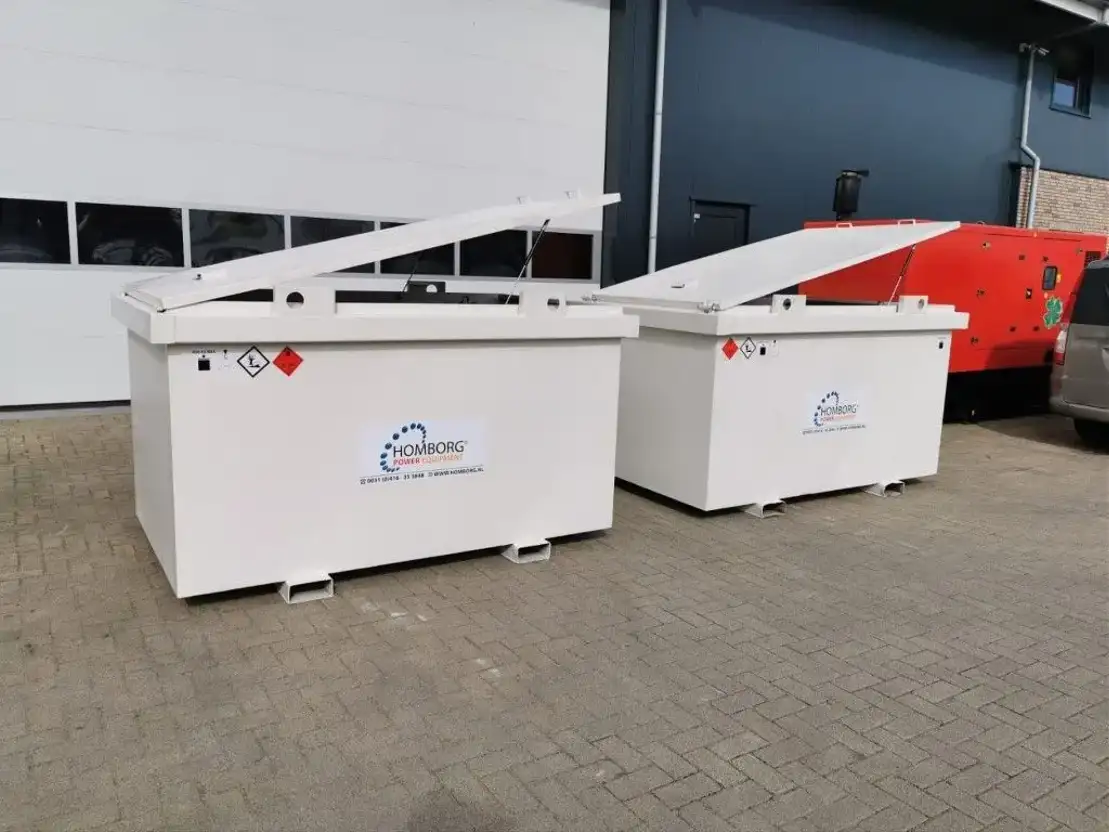 Kiwa IBC Steenbergen 3000 liter diesel tank met keuring