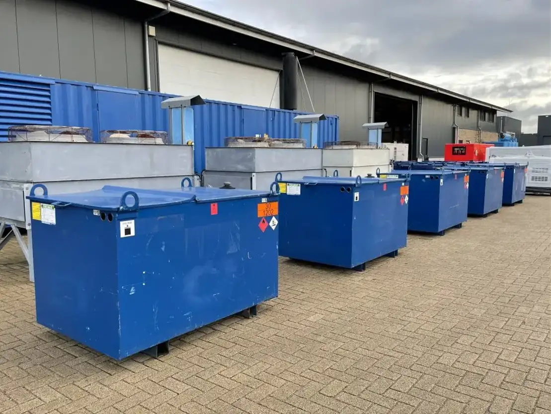 Kiwa IBC 1000 liter dieseltank met keuring