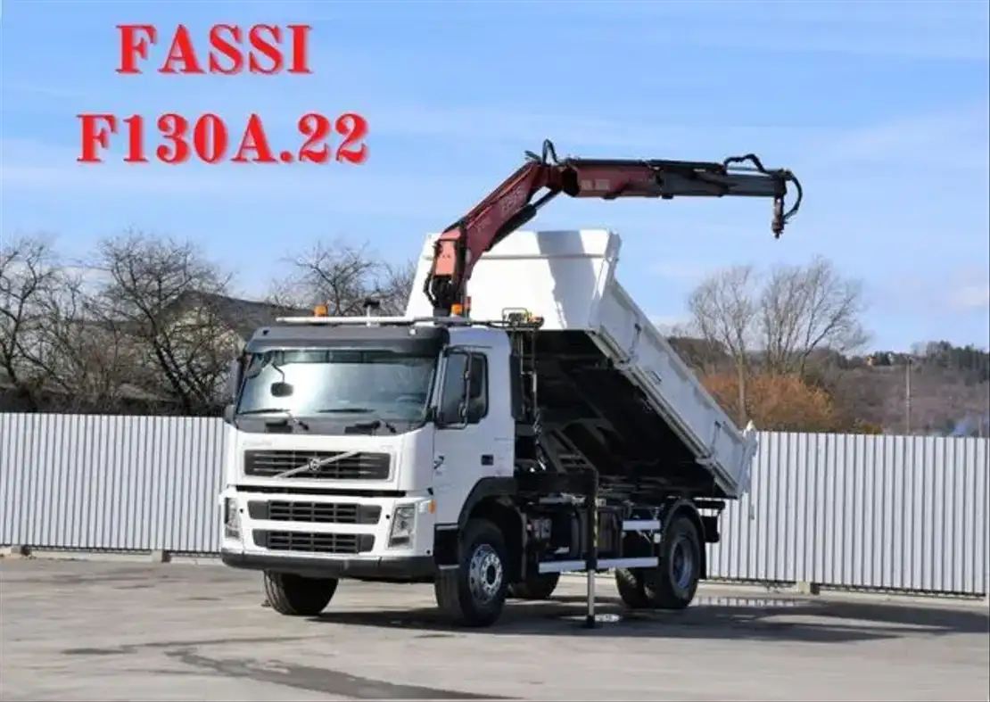 Volvo FM 300 Kipper 4,50m + Fassi F130A.22 Topzustand