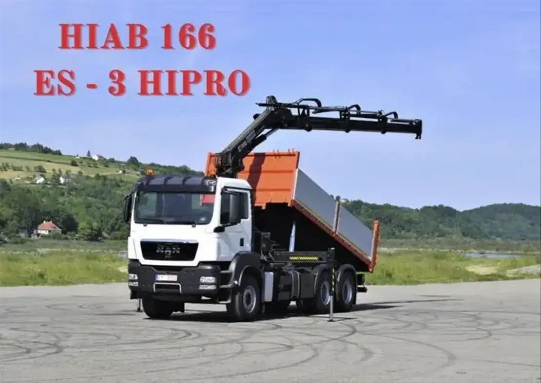 MAN TGS 26.400 Hiab 166 ES - 3 Hipro/Funk 6x4