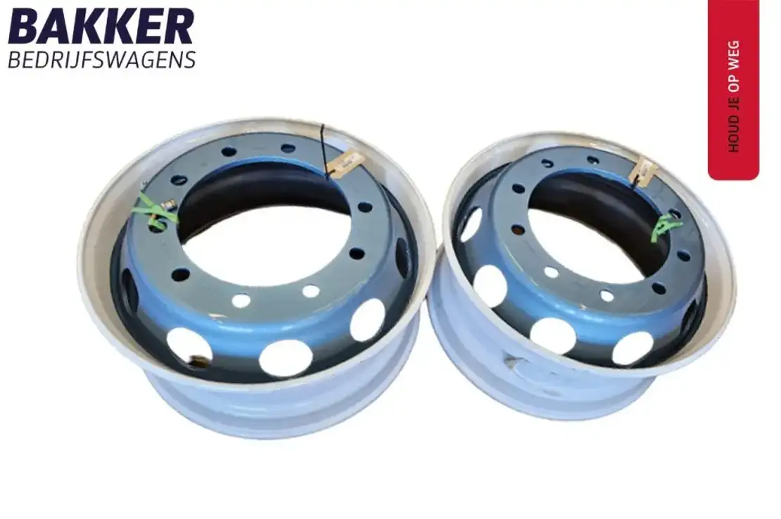 DAF Originele DAF Velgen | Velg 2153198 | Tubeless Staal | Gespoten wit / lichtblauw